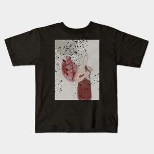 Anatomy heart art Kids T-Shirt